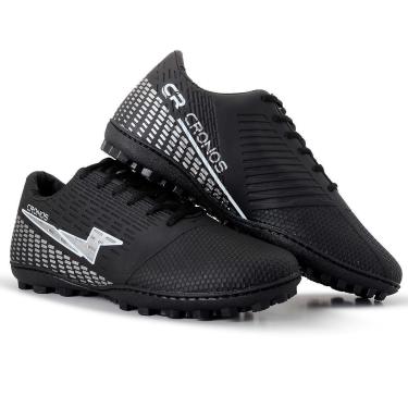 Imagem de Chuteira Society Cronos Futebol Grama Sintética Masculino Feminino Adulto Infantil-Unissex