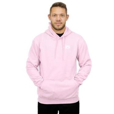 Imagem de Moletom Masculino Canguru com Capuz Flanelado Estampado Relaxado Casual Inverno Confortável-Masculino