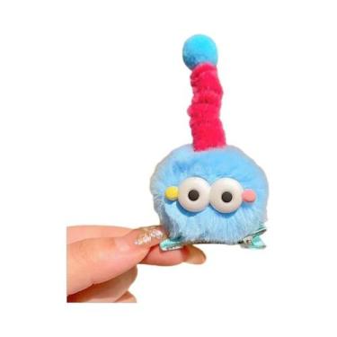 Imagem de Clipes De Cabelo De Monstro De Olhos Grandes Em Pelúcia Para Mulheres 