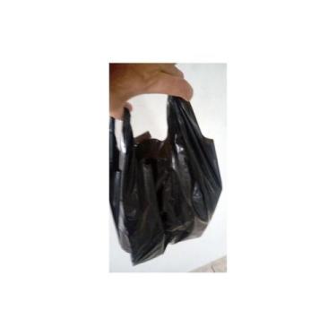 Imagem de Sacola Plástica Preta Reciclada 60x80 Pct. 5 Kg - Higipack