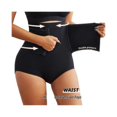 Imagem de Calcinha Modeladora Feminina De Cintura Alta Sem Costura Com Forte Com