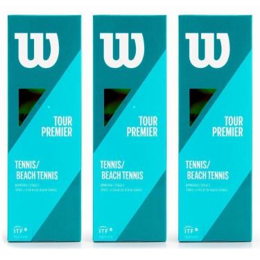 Imagem de Bola De Beach Tennis Wilson Tour Premier com 3 Tubos-Unissex