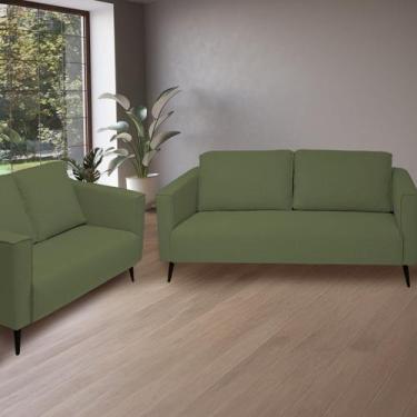 Imagem de Conjunto 2 Sofá 3 e 2 Lugares Tecido Poliéster Fun - CELSIL ESTOFADOS