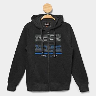 Imagem de Moletom Infantil Red Nose Casual Menino, Cinza, 14A