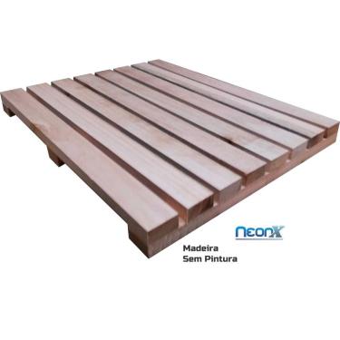 Imagem de Deck De Madeira Modular 40x50cm Sem Pintura Neonx