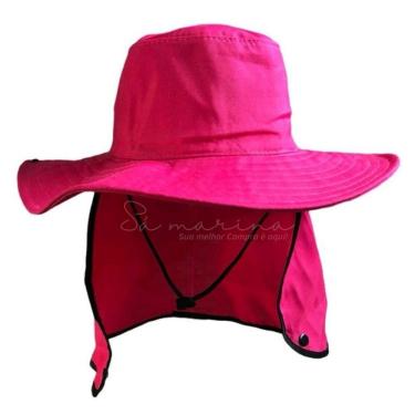Imagem de Chapéu OEM Boné Pescador Australiano com Proteção 100% Poliéster Tamanho Único Rosa Uni...