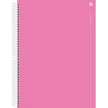 Imagem de Caderno Universitário 7 Colors Colors Animativa Rosa 1 Matéria Capa Dura 80 Folhas Paut...