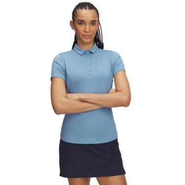 Imagem de Polo de Golf Under Armour Playoff Feminino, Azul, M