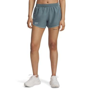 Imagem de Shorts de Corrida Under Armour Fly By Feminino, Azul, G