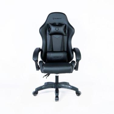 Imagem de Cadeira Gamer Husky Storm 100, Até 120kg, Almofadas, Reclinável 135º, PU, Preta - HCG10...