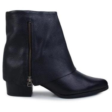 Imagem de Bota Feminina Bottero Cano Curto Couro Preto - 3493-Feminino