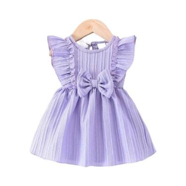 Imagem de Vestido De Verão Para Bebê Menina 0-24 Meses, Conjunto De Princesa Com