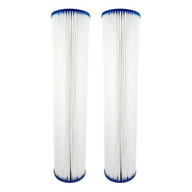 Imagem de Kit 2 Refil Filtro Agua 20  Plissado Lavável Reutilizável - Royal B&B