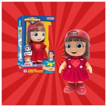 Imagem de Boneca Gi Aventureira Vermelha Luccas Neto Articulada 27cm - ROSITA
