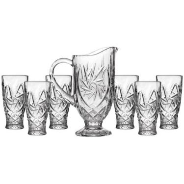 Imagem de Conjunto de Jarra 300ml e Copos 300ml de Vidro - Hauskraft Old Fashion