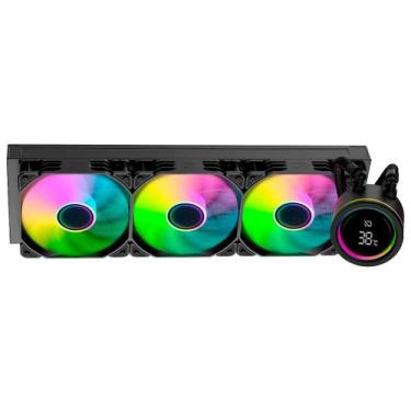 Imagem de Water cooler duex vision display 360mm argb amd/intel com display pret