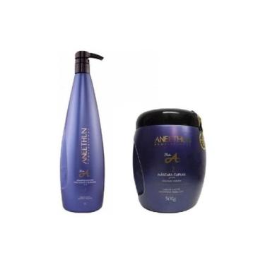 Imagem de Kit Aneethun Linha A Shampoo 1l e Másc. 500gr