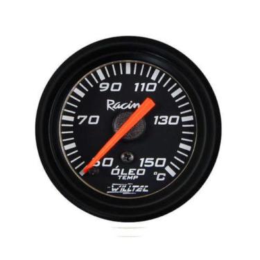 Imagem de Termômetro Mecânico Do Óleo 50-150c 52mm Preto - Willtec