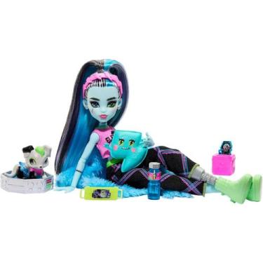 Imagem de Boneca monster high frankie stein creepover party - mattel hky68