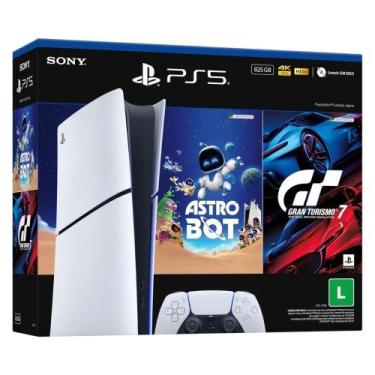 Imagem de Console PS5 Slim Digital 825GB SSD Bundle Astro Bot e Gran Turismo 7 S