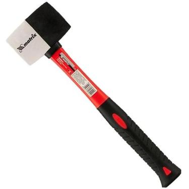 Imagem de MARTELO DE BORRACHA BRANCO / PRETO - CABO EMBORRACHADO - 225g - MTX