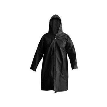 Imagem de Capa de Chuva Preta Nylon N16 Classe C, M