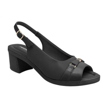 Imagem de Sandália Piccadilly 566058 Feminino, Preto, 35