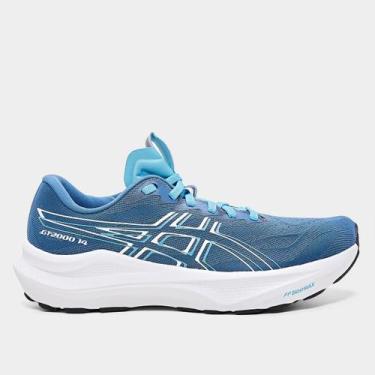 Imagem de Tênis Asics Gt-2000 14 Feminino, Azul, Branco, 34