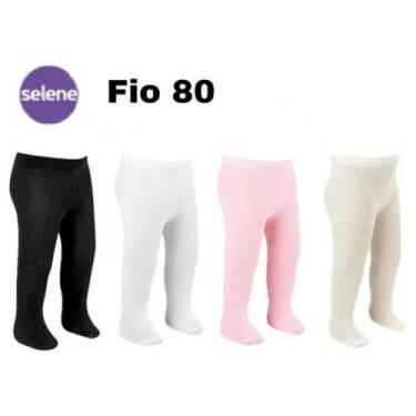 Imagem de Meia calça aldodão fio 80 bebê - selene, Preto, B