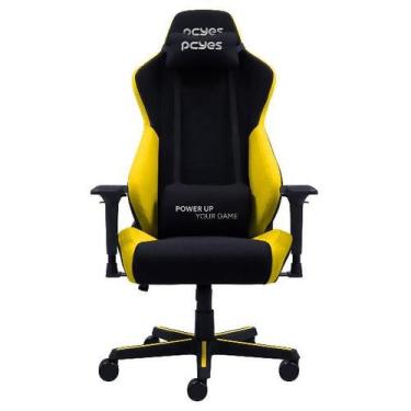 Imagem de Cadeira Gamer PCYES Mad Racer V8 Turbo Amarela - V8Tbmadam
