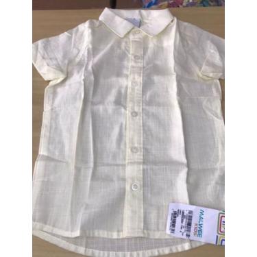 Imagem de Camisa Social Infantil Menino Manga Curta - Malwee Kids, Amarelo claro