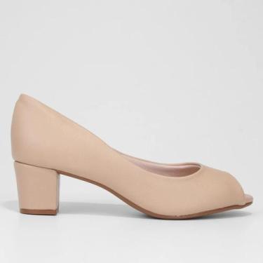 Imagem de Sapato Scarpin Beira Rio Peep Toe Feminino 4777400, 35