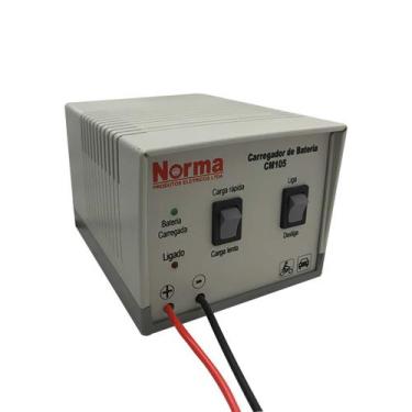 Imagem de Carregador de Bateria Norma 12v 5Ah 110 e 220v P/ Barco Carro