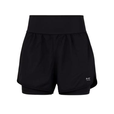 Imagem de Shorts Run Nay Sport SH31 Feminino Com Bolso Interno Dry Poliamida T. 