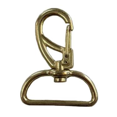 Imagem de 10un Mosquetão 30mm Dourado Fecho Gancho Bolsas Mochila Alça - Sem Mar