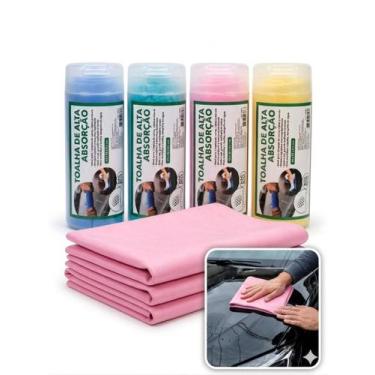 Imagem de Toalha PVA Super Absorvente 32x43cm para Limpeza Automotiva e Vidros S
