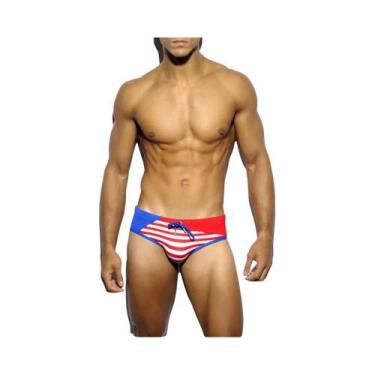 Imagem de Cuecas De Banho Masculinas Sensuais Com Enchimento Push-up, Respirávei