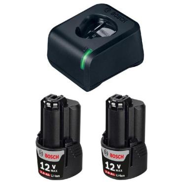 Imagem de Kit Carregador GAL 12V-20 e 2 Baterias 12V 2,0Ah Bosch