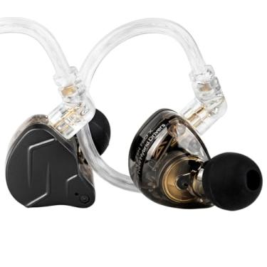 Imagem de Fones de Ouvido KZ ZSN Pro X - Yinyoo Hybrid Dynamic Driver Balanceado Armadura - Fones de Ouvido Dual Driver 1DD 1BA Deep Bass Stereo Sound - Ergonomic Comfortável (sem microfone, preto)