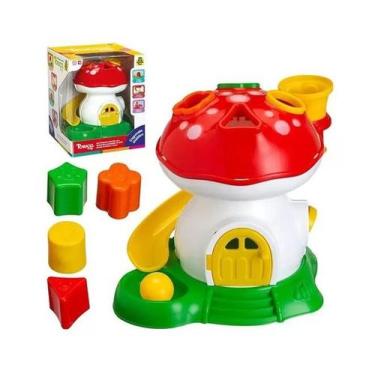 Imagem de Brinquedo educativo cogumelo didatico tchuco baby 14cm 0217 - Samba To