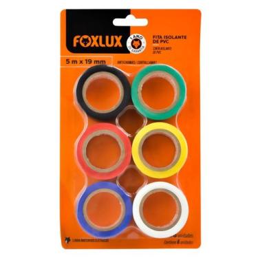 Imagem de Fita Isolante Color 19mm x 10m Verde 10PC Foxlux