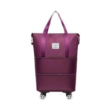 Imagem de Bolsa De Viagem Expansível Extra Grande Em Tecido Oxford Com Rodas Uni