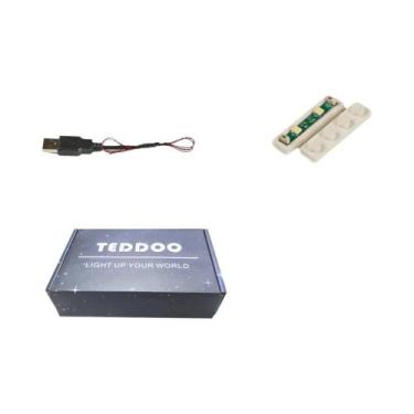 Imagem de Kit De Iluminação LED 1X4 Alimentado Por USB Com 20 Peças Para Cidades