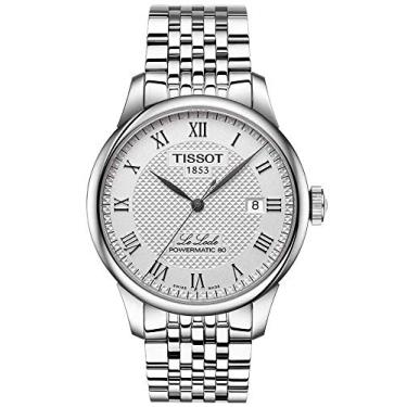 Imagem de Tissot Relógio masculino Le Locle de aço inoxidável cinza T0064071103300