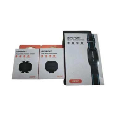 Imagem de Sensor De Cadência E Velocidade Bluetooth ANT+ iGPSPORT, Monitor De Fr