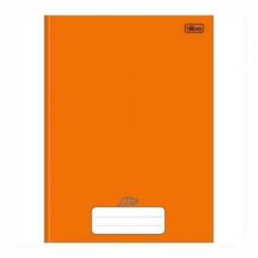 Imagem de Caderno brochurão capa dura universitário 1x1 48 folhas D Mais Laranja