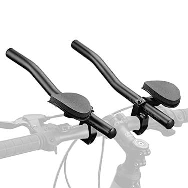 Imagem de Guiador de descanso de bicicleta Guiador de triatlo de bicicleta ajustável Ciclismo TT Barras para bicicleta de estrada MTB mountain bike