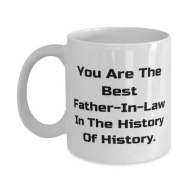Imagem de Presentes legais para o pai, You Are The Best Father In-Law In The History, Joke 325 g Caneca para pai da filha