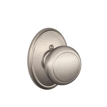 Imagem de Maçaneta Andover com trava de acabamento Wakefield, níquel acetinado (F170 E 619 WKF)