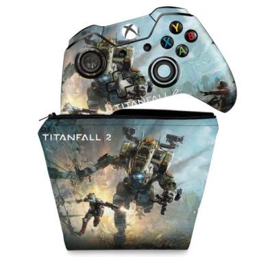 Imagem de Capa Case E Skin Compatível Xbox One Fat Controle - Titanfall 2 - Pop
